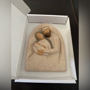 Christmas Willow Tree Nativity A Child Is Born Plaque Wall Hanging 2002 Vintage